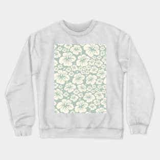 sage green hibiscus tropical aloha Hawaii coconut girl aesthetic iPhone case Crewneck Sweatshirt